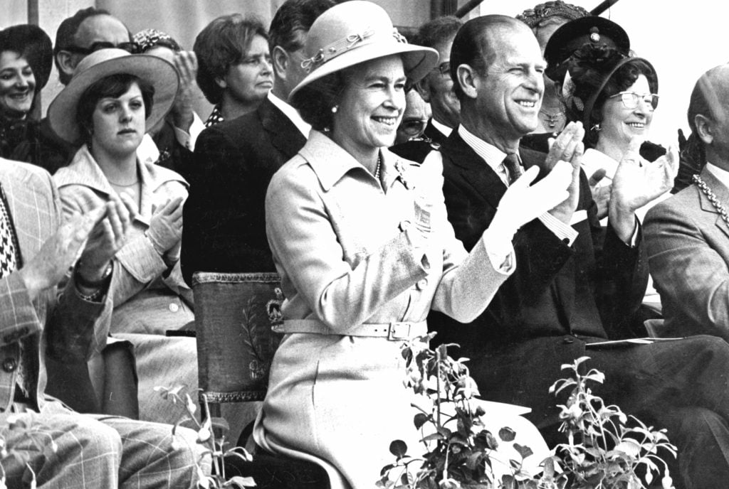 Queen and Prince Philip at Gypsies Green Stadium, South Shields, 1977 - Source: Around Newcastle and Tyneside in the 1970s, iNostalgia Publishing / MirrorPix