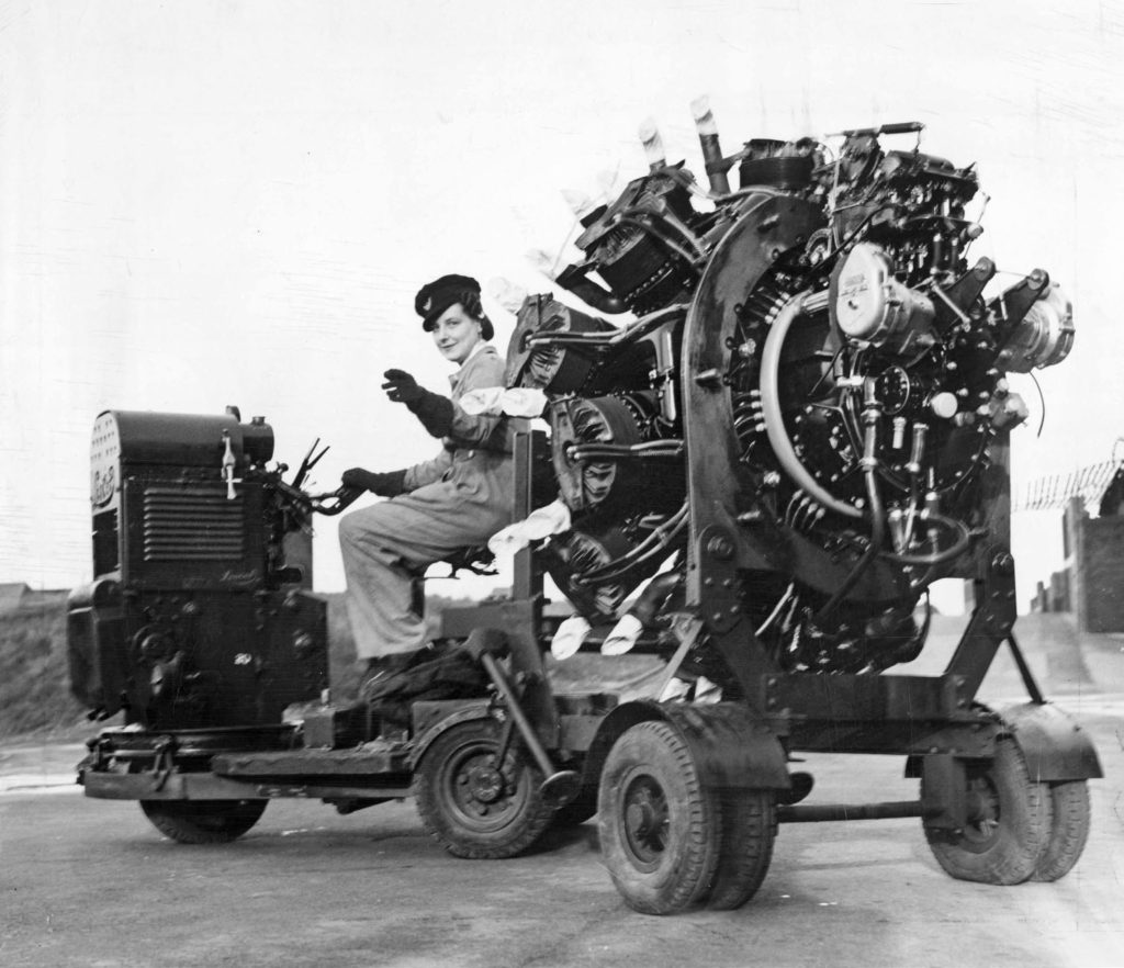 Tractor at Bristol Aeroplane Company - Source: The Home Front: Britain 1939-45, iNostalgia Publishing/Mirrorpix