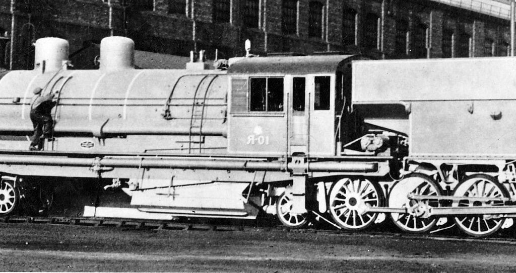 Ya-01 at the Beyer Peacock works prior to dismantling for shipment to the Soviet Union - Collection of Clive Hardy