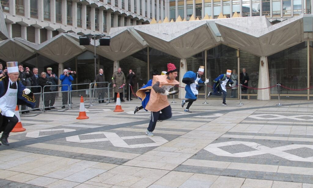 university pancake race