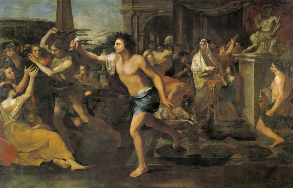Lupercalia, oil painting, circa 1635
