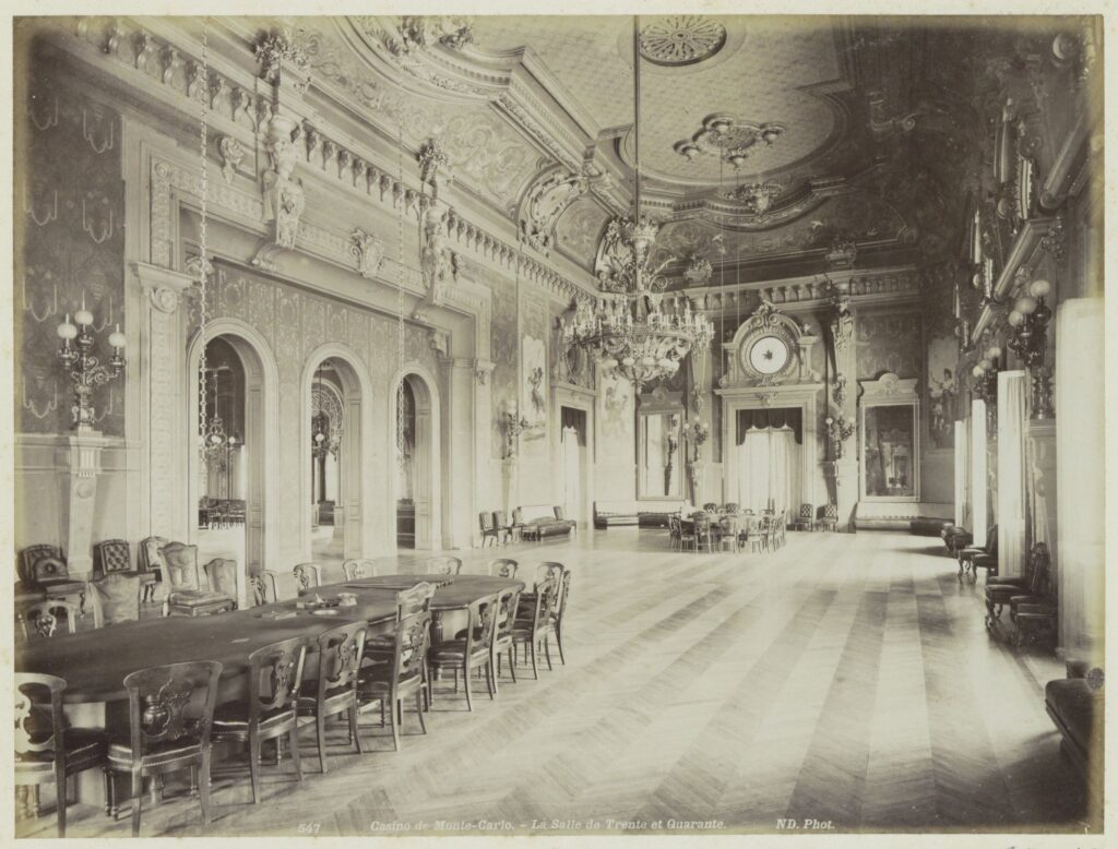 interior photo of Monte Carlo Casion c1870-90