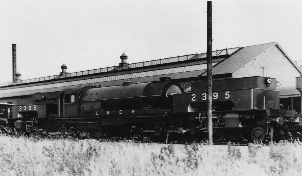 Postcard of class U1 Garratt 2395 at the Stockton & Darlington Centenary Celebrations 1925.